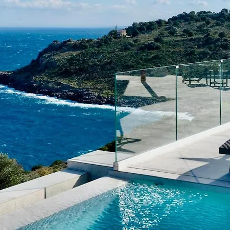 Aquaterra Luxurious Seafront Kefalonia Skala Villa *